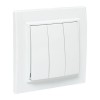 Выключатель 3-кл. СП Минск 10А IP20 бел. Basic EKF ERV10-024-10