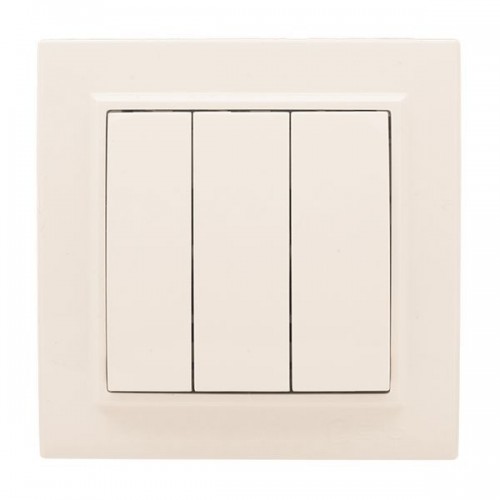 Выключатель 3-кл. СП Минск 10А IP20 беж. EKF ERV10-024-20