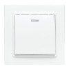 Выключатель 1-кл. СП Минск 10А IP20 с индикатором бел. Basic EKF ERV10-121-10
