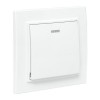 Выключатель 1-кл. СП Минск 10А IP20 с индикатором бел. Basic EKF ERV10-121-10