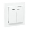 Выключатель 2-кл. СП Минск 10А IP20 с индикатором бел. Basic EKF ERV10-123-10