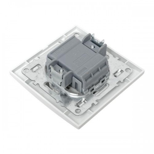 Выключатель 2-кл. СП Минск 10А IP20 с индикатором бел. Basic EKF ERV10-123-10