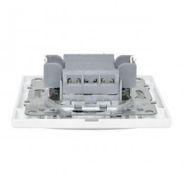 Выключатель 2-кл. СП Минск 10А IP20 с индикатором бел. Basic EKF ERV10-123-10