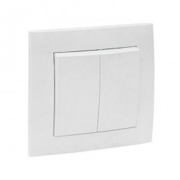 Выключатель 2-кл. СП Валенсия 10А IP20 бел. PROxima EKF EWV10-023-10