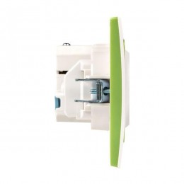 Рамка 2-м Стокгольм бел. с линией цвета зел. PROxima EKF EXM-G-303-20