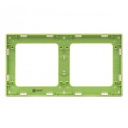 Рамка 2-м Стокгольм бел. с линией цвета зел. PROxima EKF EXM-G-303-20