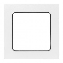 Рамка 1-м Стокгольм бел. с линией цвета черн. PROxima EKF EXM-G-304-10