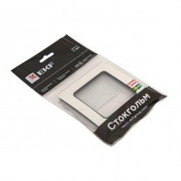 Рамка 1-м Стокгольм бел. с линией цвета черн. PROxima EKF EXM-G-304-10