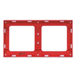 Рамка 2-м Стокгольм бел. с линией цвета красн. PROxima EKF EXM-G-305-20