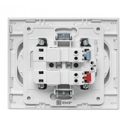 Розетка 2-м СП Стокгольм 10А IP20 без заземл. защ. шторки бел. PROxima EKF EXR10-102-10