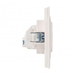 Розетка 1-м СП Стокгольм 16А IP20 с заземл. защ. шторки бел. PROxima EKF EXR16-028-10