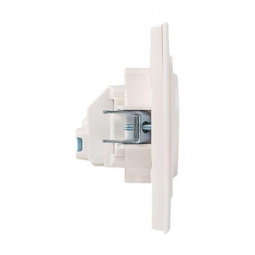 Розетка 1-м СП Стокгольм 16А IP20 с заземл. защ. шторки бел. PROxima EKF EXR16-028-10