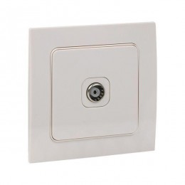 Розетка телевизионная TV 1-м Стокгольм 5-862МГц 75Ом механизм бел. PROxima EKF EYA00-027-10