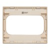 Рамка для розетки 2-м Стокгольм бел. с линией цвета шампань PROxima EKF EYM-G-305-20