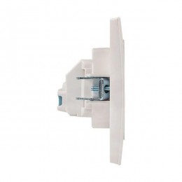 Розетка 1-м СП Стокгольм 10А IP20 без заземл. защ. шторки механизм бел. PROxima EKF EYR10-022-10