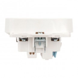 Розетка 2-м СП Стокгольм 16А IP20 с заземл. защ. шторки механизм бел. PROxima EKF EYR16-128-10