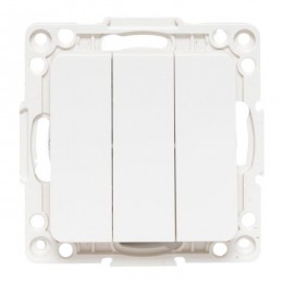 Выключатель 3-кл. Стокгольм 10А механизм бел. PROxima EKF EYV10-024-10