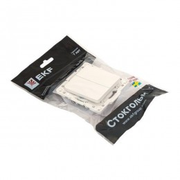 Выключатель 2-кл. Стокгольм 10А винтов. клеммы механизм бел. PROxima EKF EYV10-123-20