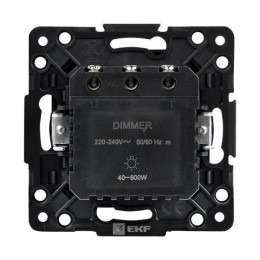 Механизм светорегулятора Стокгольм 600Вт 220В черн. PROxima EKF EZD06-101-10
