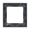 Рамка 1-м Стокгольм металл. черн. PROxima EKF EZM-G-302-10