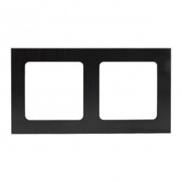 Рамка 2-м Стокгольм металл. черн. PROxima EKF EZM-G-303-10