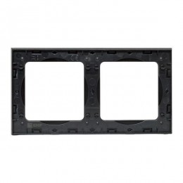 Рамка 2-м Стокгольм металл. черн. PROxima EKF EZM-G-303-10