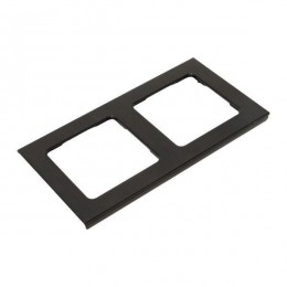 Рамка 2-м Стокгольм металл. черн. PROxima EKF EZM-G-303-10