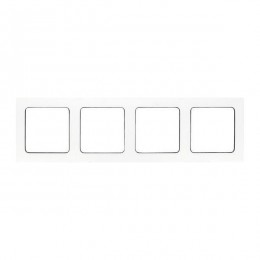 Рамка 4-м Стокгольм бел. с линией цвета черн. PROxima EKF EZM-G-305-20