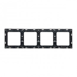 Рамка 4-м Стокгольм бел. с линией цвета черн. PROxima EKF EZM-G-305-20