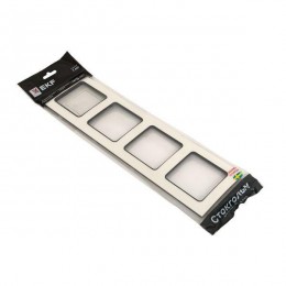 Рамка 4-м Стокгольм бел. с линией цвета черн. PROxima EKF EZM-G-305-20