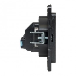 Розетка 1-м СП Стокгольм 10А IP20 без заземл. защ. шторки механизм черн. PROxima EKF EZR10-022-10