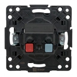 Розетка 1-м СП Стокгольм 10А IP20 без заземл. защ. шторки механизм черн. PROxima EKF EZR10-022-10