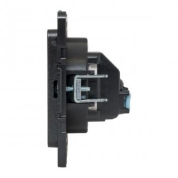 Розетка 1-м СП Стокгольм 10А IP20 без заземл. защ. шторки механизм черн. PROxima EKF EZR10-022-10