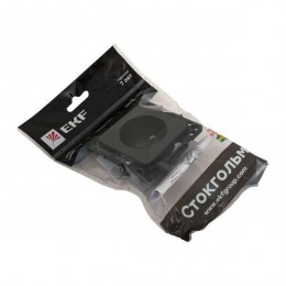 Розетка 1-м СП Стокгольм 10А IP20 без заземл. защ. шторки механизм черн. PROxima EKF EZR10-022-10