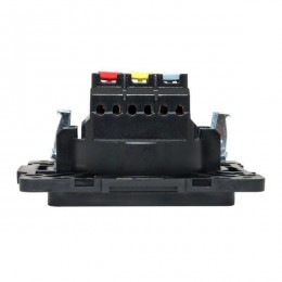 Розетка 1-м СП Стокгольм 16А IP20 с заземл. защ. шторки механизм черн. PROxima EKF EZR16-028-10