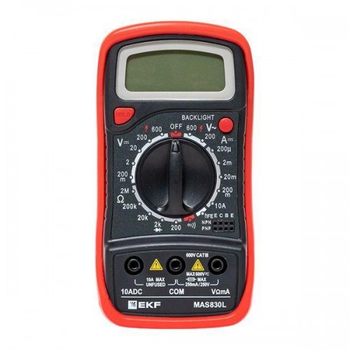 Мультиметр цифровой MAS830L Master EKF In-180701-pm830L