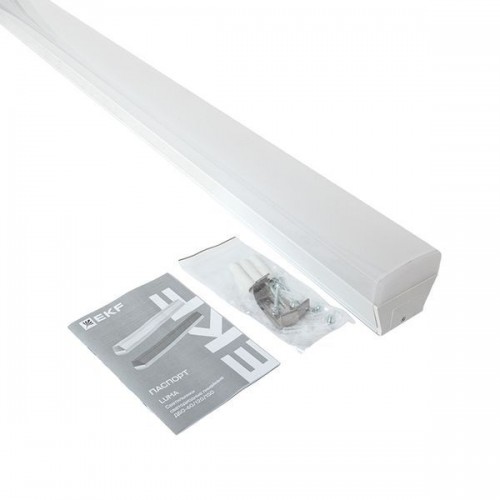 Светильник светодиодный ДБО-150 60Вт 6500К IP20 1480х65х70 линейный бел. LUMA EKF LBL-150-60-W-6500