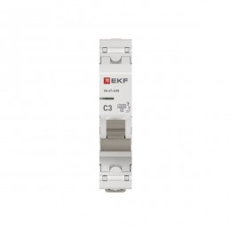 Выключатель автоматический 1п C 3А 4.5кА ВА 47-63N PROxima EKF M634103C