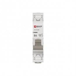 Выключатель автоматический 1п B 6А 4.5кА ВА 47-63N PROxima EKF M634106B