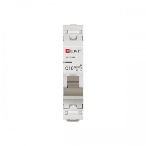 Выключатель автоматический модульный 1п C 10А 4.5кА ВА 47-63N PROxima EKF M634110C