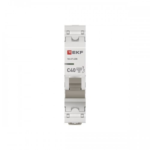 Выключатель автоматический модульный 1п C 40А 4.5кА ВА 47-63N PROxima EKF M634140C