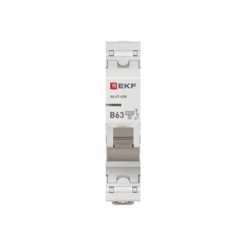 Выключатель автоматический 1п B 63А 4.5кА ВА 47-63N PROxima EKF M634163B