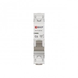 Выключатель автоматический 1п C 6А 6кА ВА 47-63N MA без теплового расцеп. PROxima EKF M63MA616C