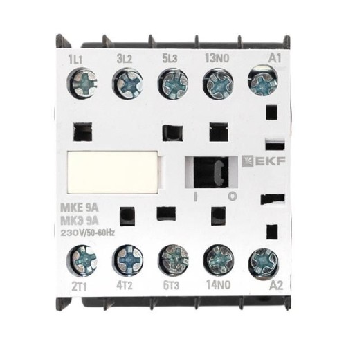 Контактор МКЭ-1 9А кат. 230В AC 1НО EKF Mctr-s-9-230