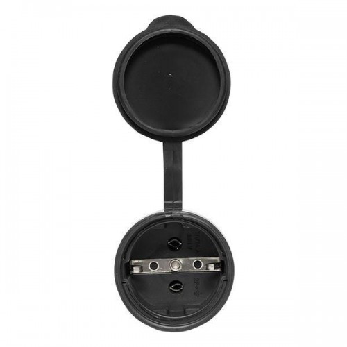 Розетка переносная 16А IP44 230В 2P+PE с защ. крышкой каучук PROxima EKF RPS-012-16-230-44-r