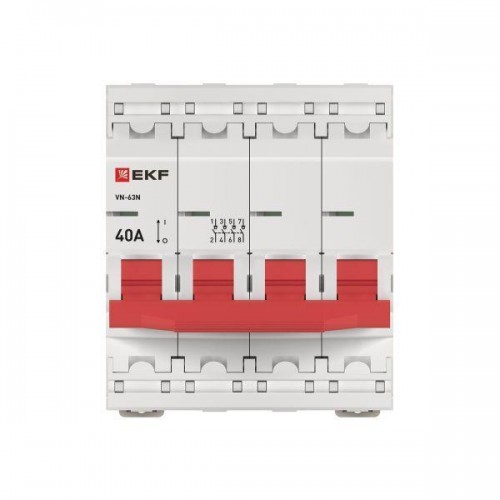 Выключатель нагрузки 4п 40А ВН-63N PROxima EKF S63440