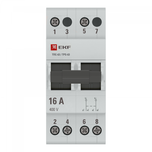 Переключатель трехпозиционный ТПС-63 2P 16А PROxima EKF TPS216