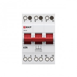 Переключатель трехпозиционный ТПС-63 3P 63А PROxima EKF TPS363