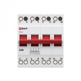 Переключатель трехпозиционный ТПС-63 4P 63А PROxima EKF TPS463