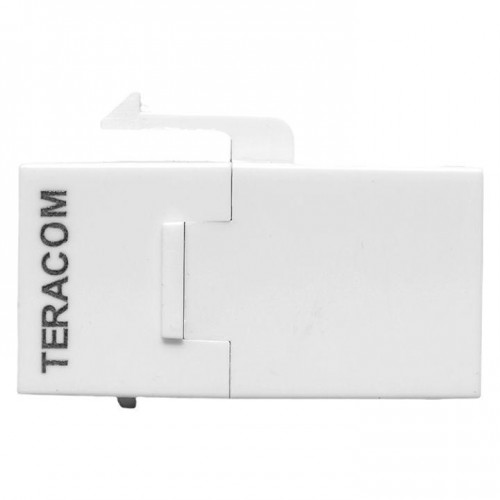 Адаптер проходной TERACOM кат.5E неэкранированный RJ45-RJ45 тип Keystone бел. EKF TRC-INLC-KSTN-5EUTP-WH